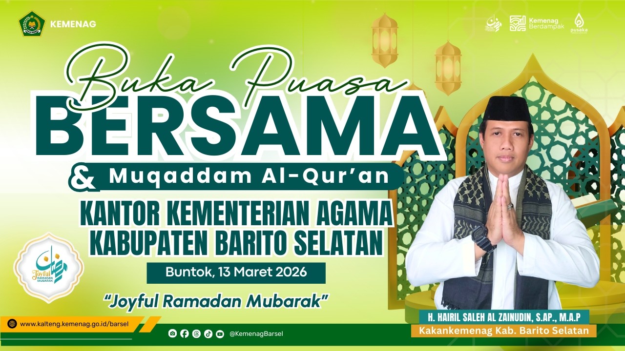 Kemenag Barsel Gelar Buka Bersama dan Bagikan Paket Ramadan untuk Tenaga Kontrak