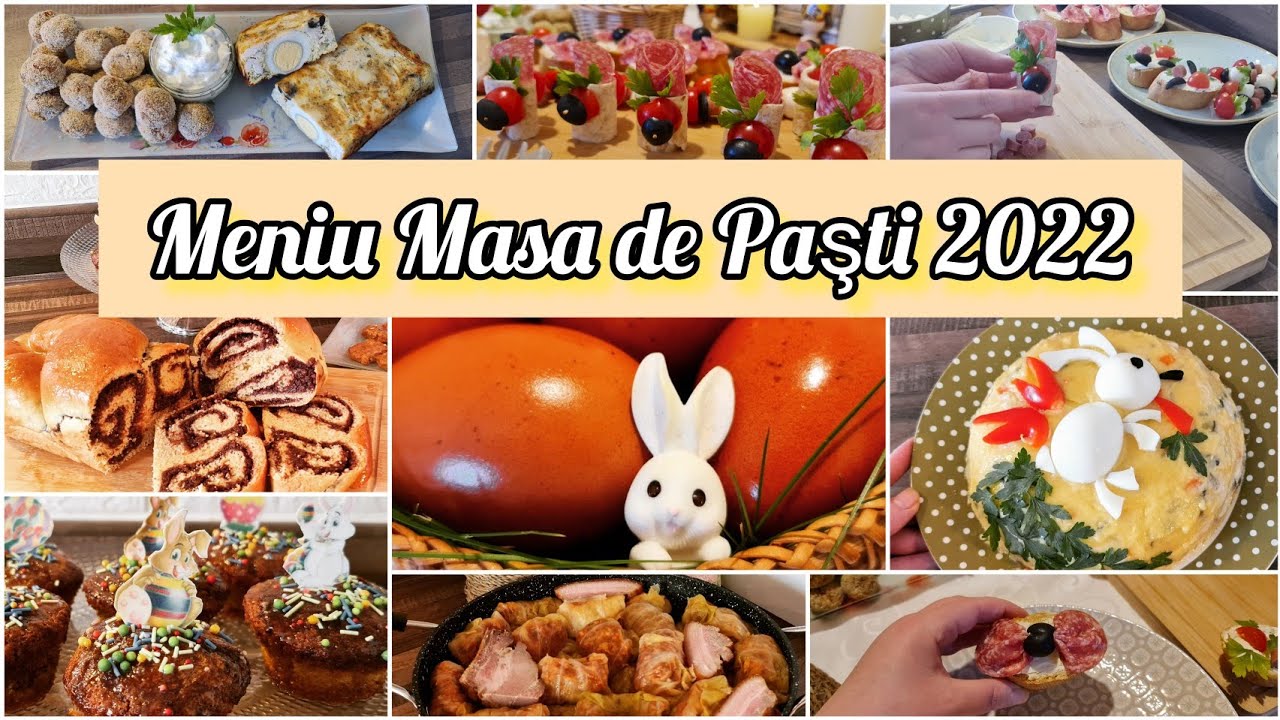 MENIU MASA DE PAŞTİ // Pregătiri pentru Paşte 2022//CADOU SURPRIZĂ DE ACASA @alinaray21