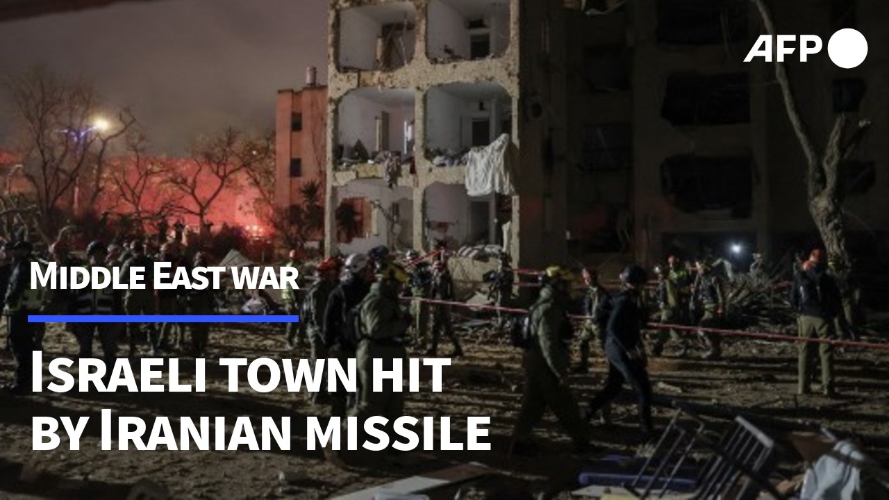 Scene at Israeli town of Arad after Iranian missile strike | AFP