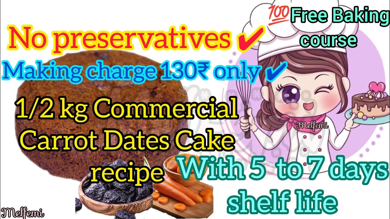 Carrot Dates cake with perfect measurements/💯 Free online baking course Christmas series/💯 Free