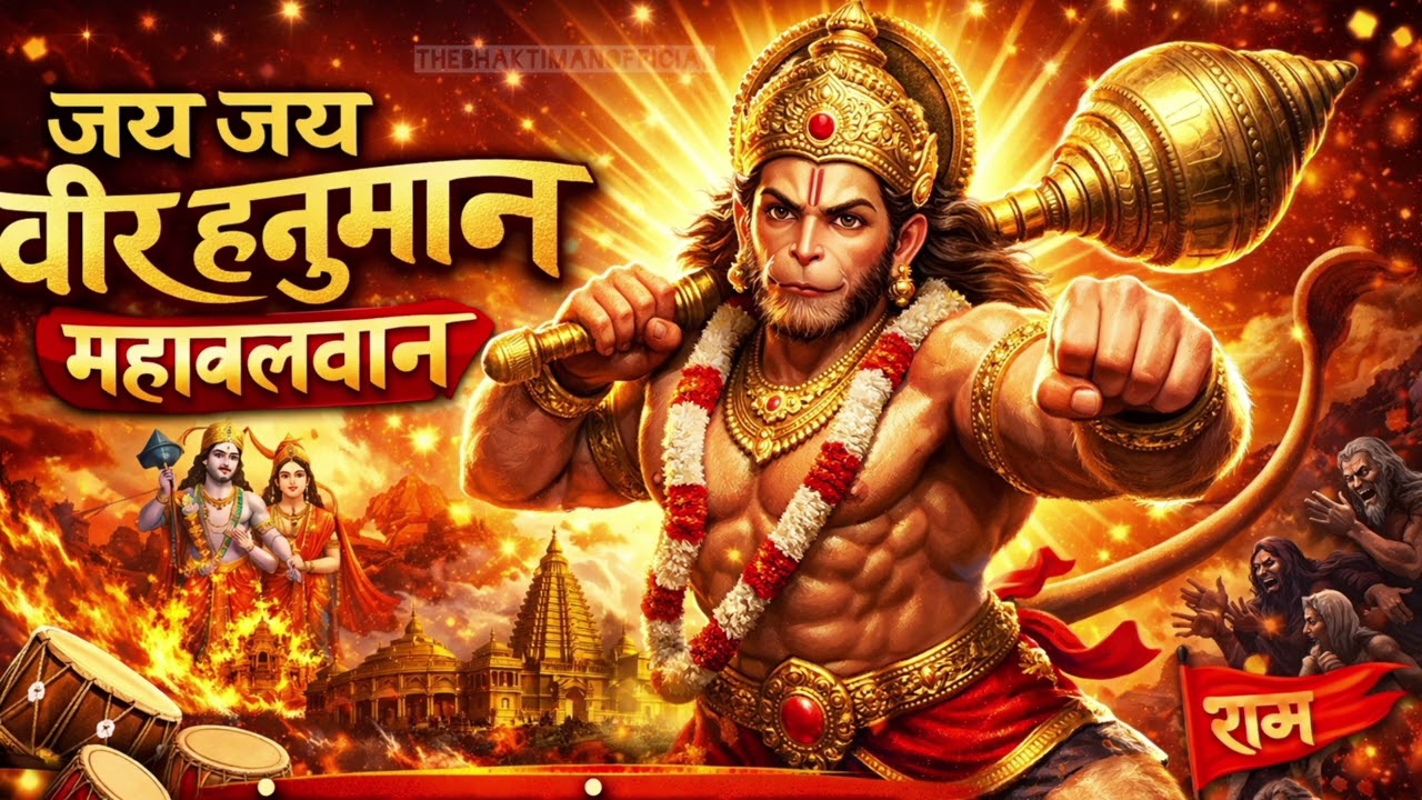 जय जय वीर हनुमान 🚩 | Powerful Bajrang Bali Bhajan | संकट हरन मंगल करन | Hanuman Jayanti Special