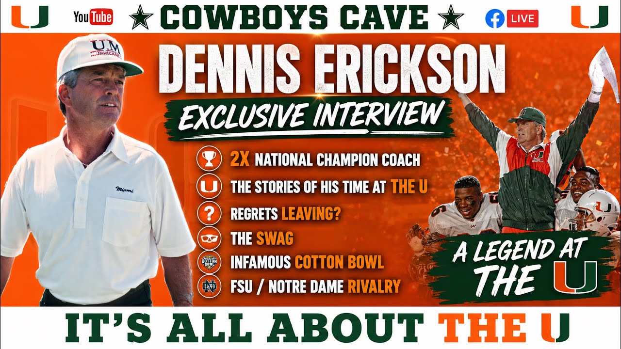 Miami Hurricanes Interview with w/ Dennis Erickson - 2X National Champion Coach of the Canes