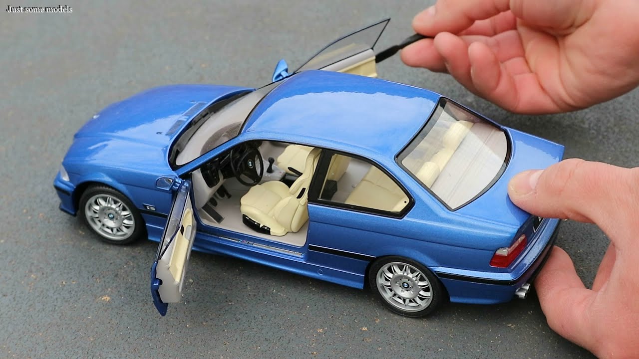 1:18 BMW M3 E36 1990, Estoril blue - Solido [Unboxing]