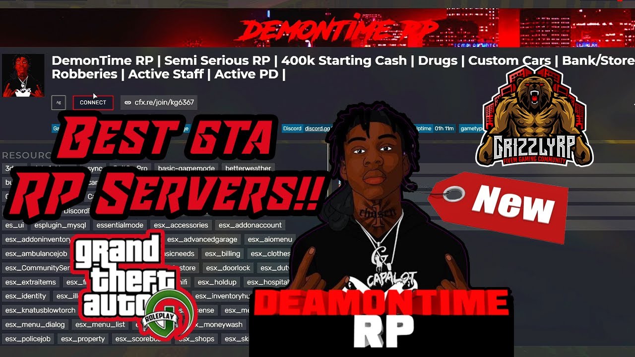 Best FREE Top 5 Fivem GTA Roleplay Servers(2021) Non Whitelist Fivem Servers Grizzley World Inspired