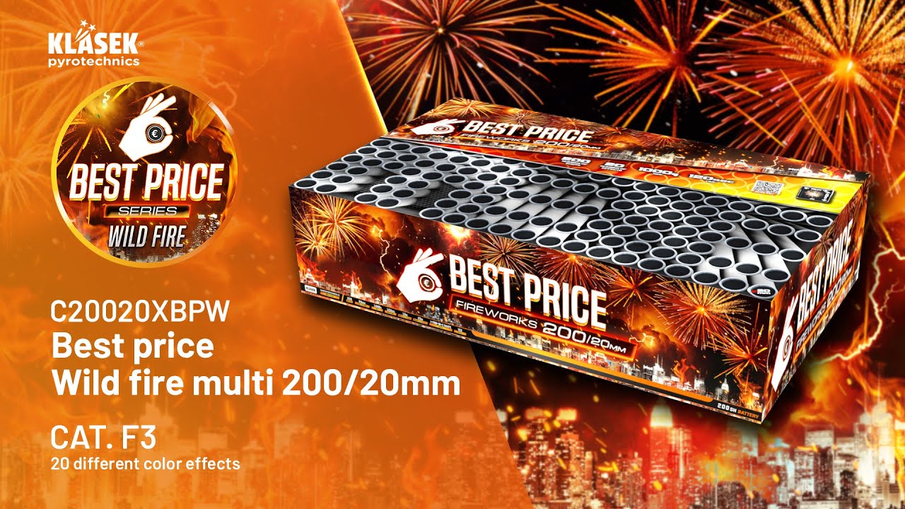 C20020XBPW Best price Wild fire multi 200/20mm | Klasek pyrotechnics