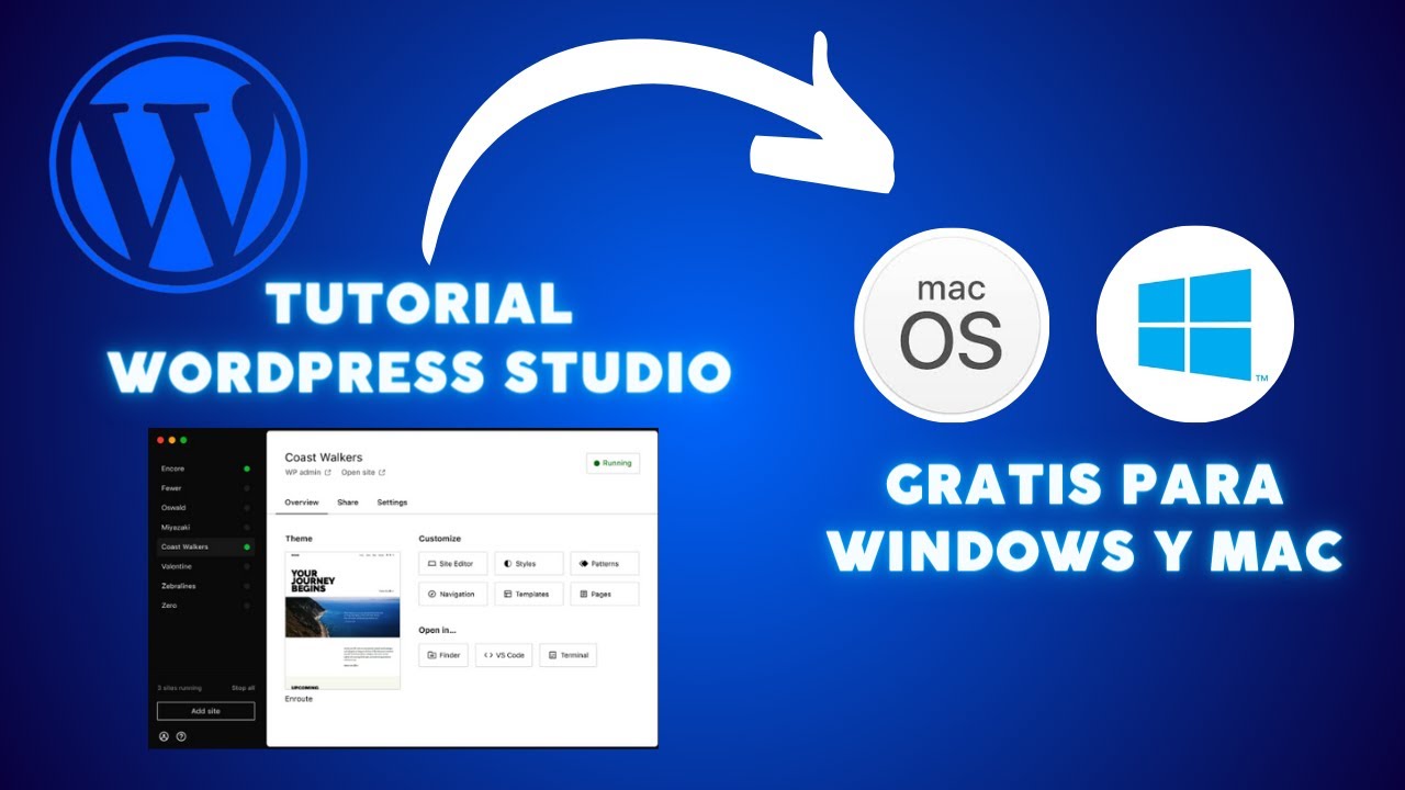 Tutorial Wordpress Studio, YA DISPONIBLE PARA WINDOWS Y MAC