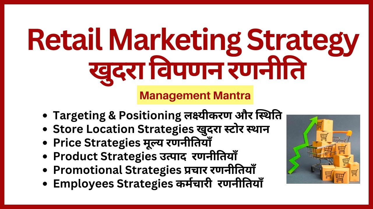 Retail Marketing Strategy, Retail Marketing Strategy in Hindi, Retail Marketing