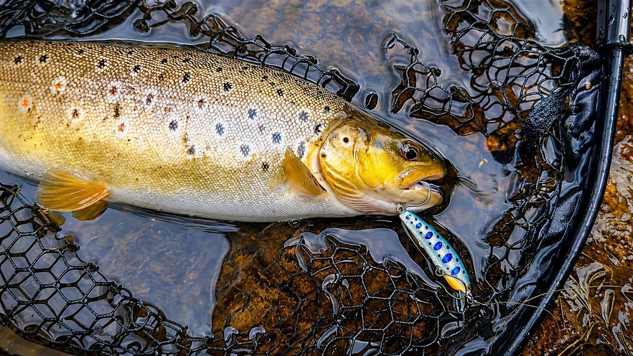 [Trout Fishing] Ловля Ручьевой Форели на воблеры 4K