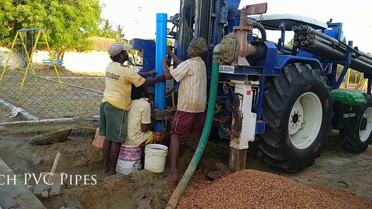 Machine Borewell Drilling Process | GFRG Home
