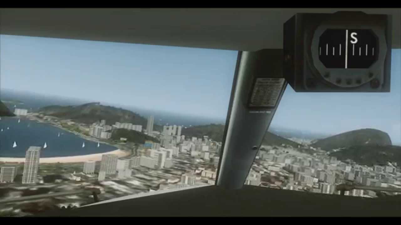 [FS2004-FS9][HD] Landing at Rio de Janeiro Santos Dumont Airport (SDU - SBRJ) - B737-800 GOL
