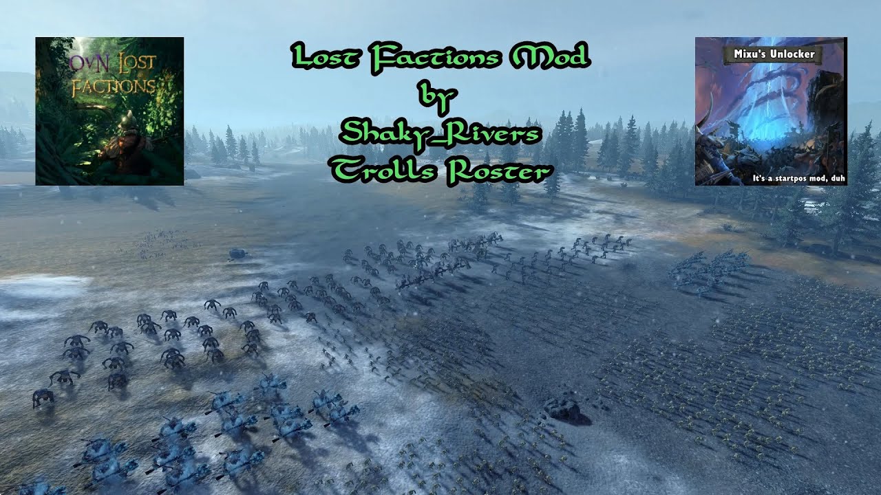 Total War: Warhammer 2 mods: OVN Lost Factions : Trolls Unit Overview