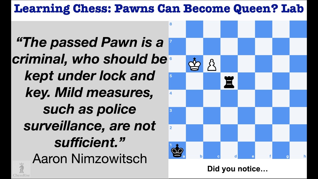 Learning Chess: Pawns Can Become Queen? Lab