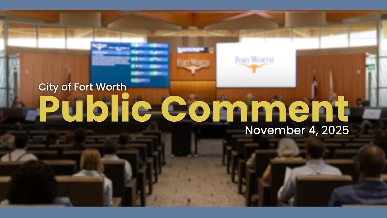 City Council Public Comment Meeting | November 4, 2025