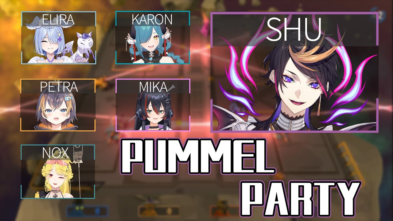 pummel...👊👊👊👊👊👊  (Pummel Party)【NIJISANJI EN | Shu Yamino】