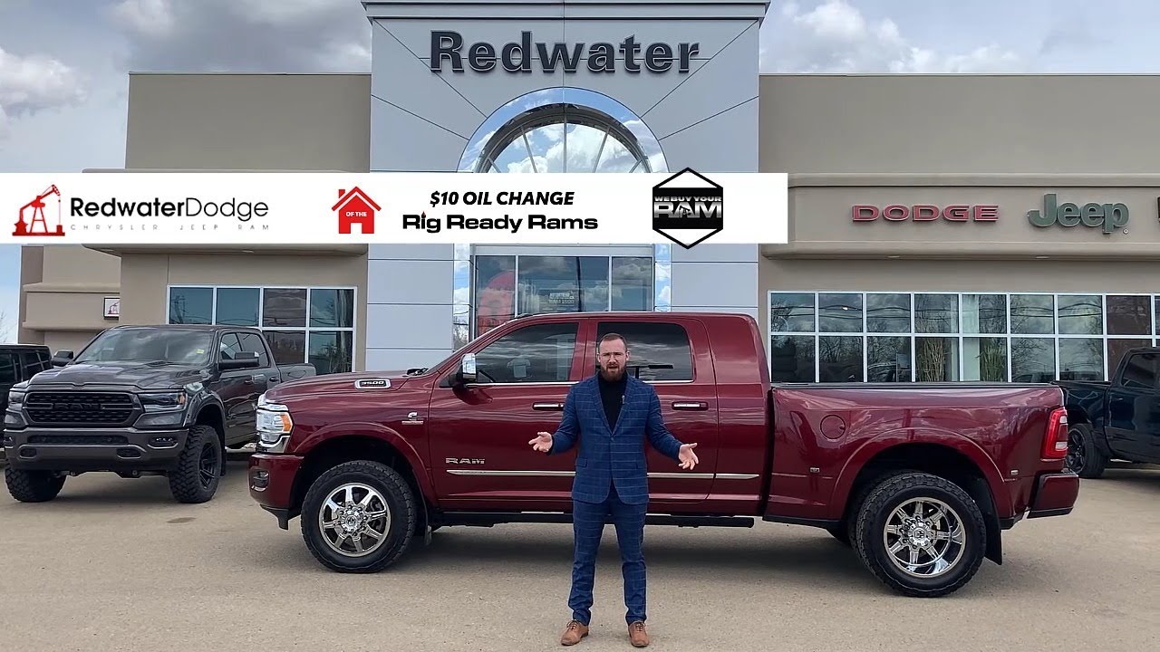 Used 2019 Ram 3500 Limited Mega Cab 4x4 Dually AISIN HO Cummins | Stock # NR39449B - Redwater Dodge