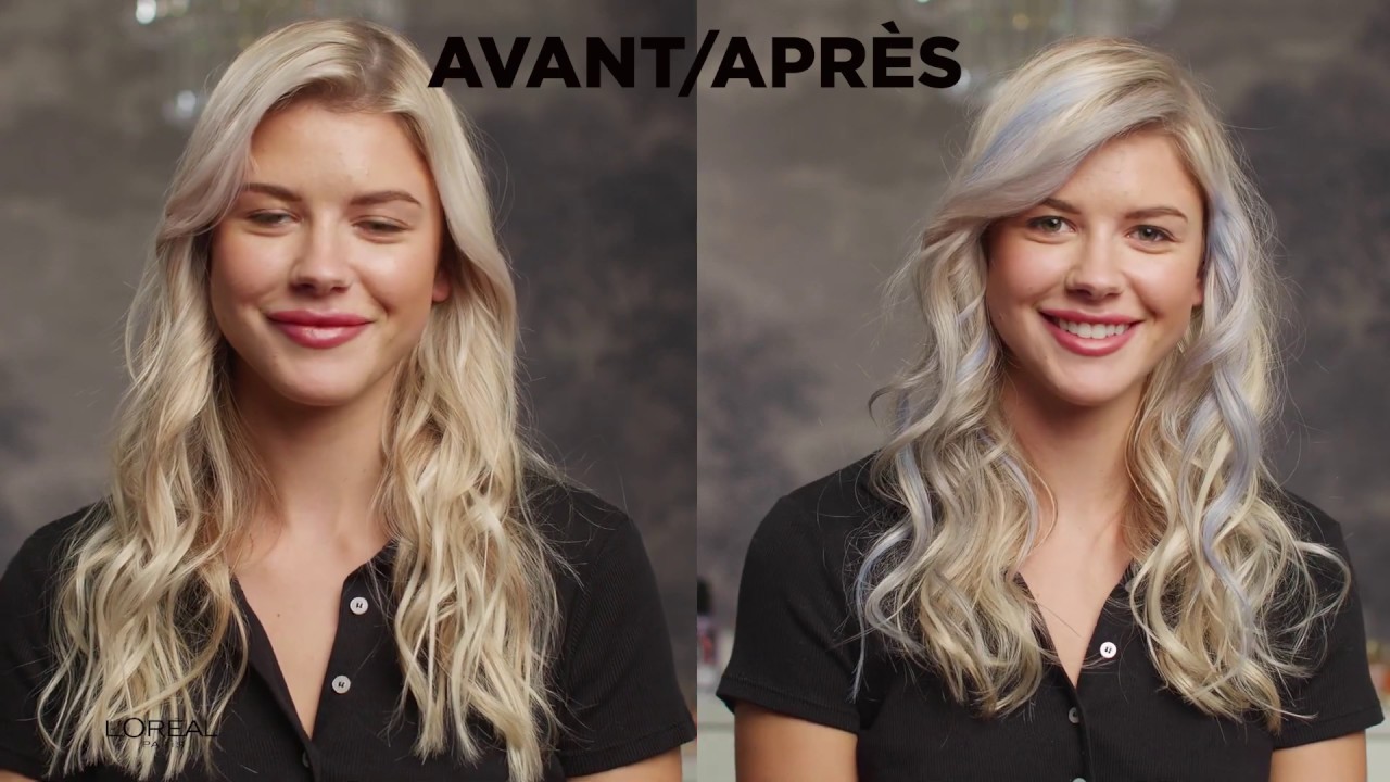 Cheveux Argent&eacute; avec Colorista Hair Makeup