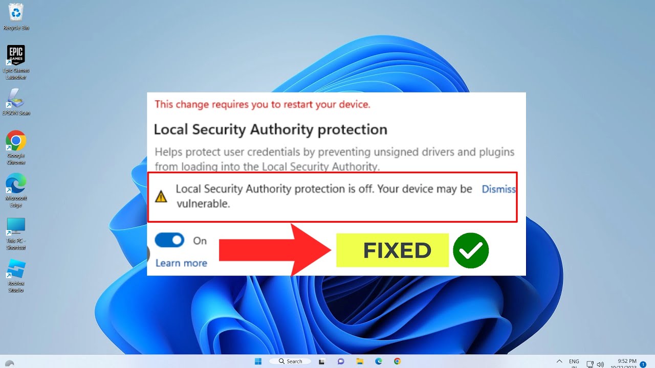 (FIXED) Local Security Authority Protection Is Off In Windows 11 | EASY FIX | 2023