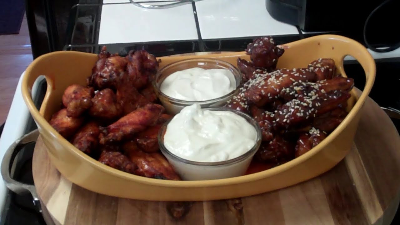 Chicken Wings 2 Ways - Recipe on how to do wings with 2 different style of sauces