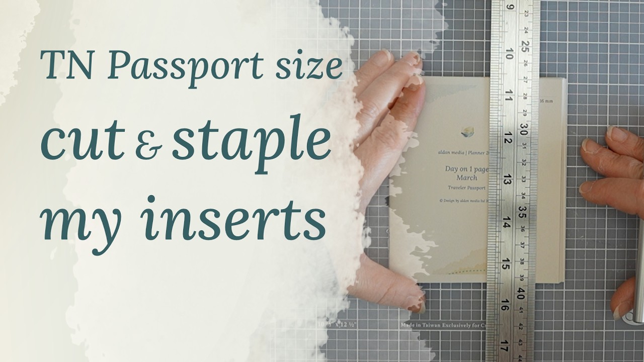 TN Passport size - Cut & staple my inserts