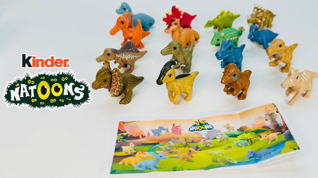 CUBS DINO NATOONS 25/26 Kinder Surprise Full Collection. Дино НАТУНС Киндер Сюрприз 25/26 