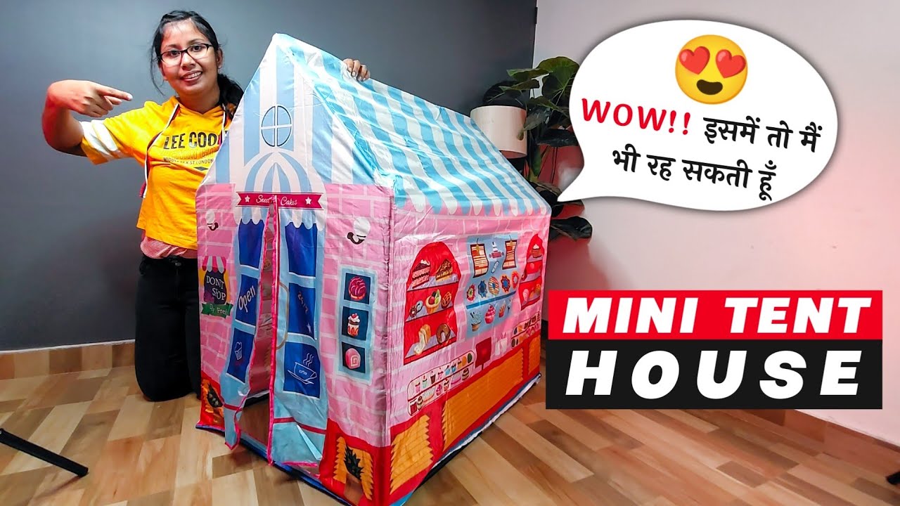 Cheapest Tent House Pretend Play | Best Water Proof Play Tent House | Candy House Tent Unboxing