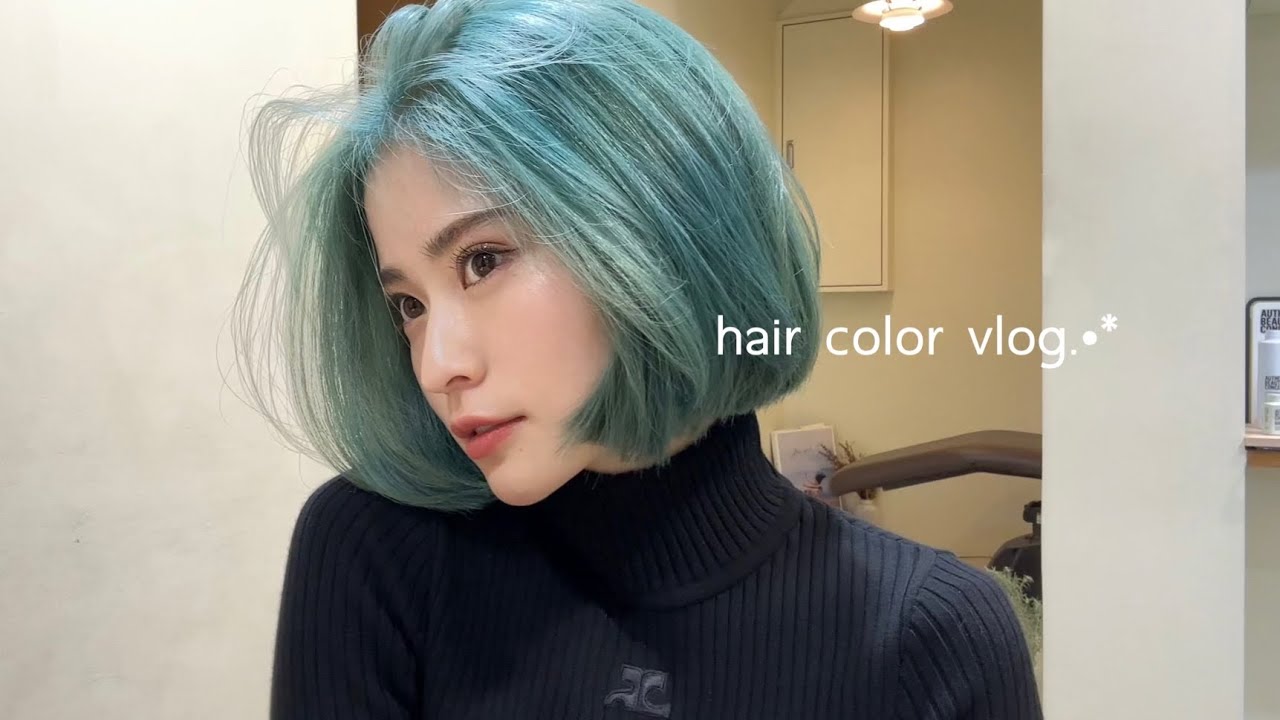 日常vlog｜New hair color👽