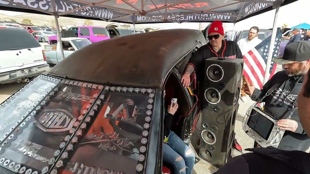 Kicker Showdown 2024 - Ruthless Audio Hearse bass demo and walk around