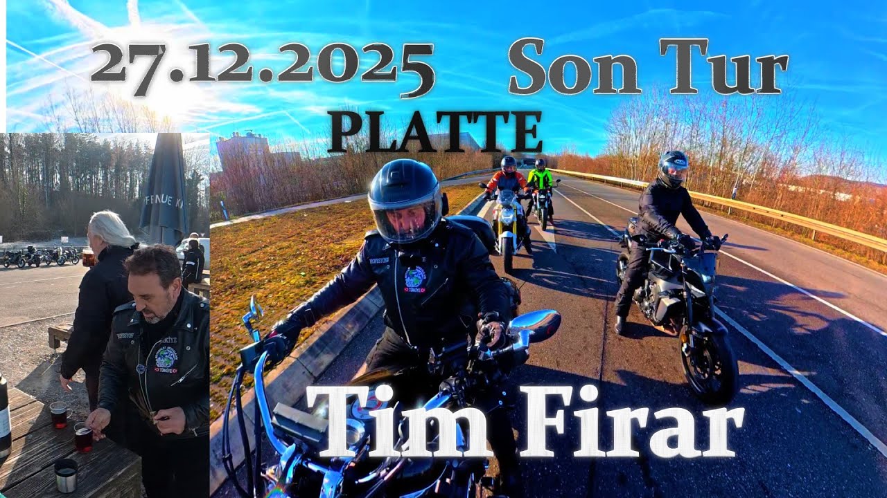 2025. Son Motorradtour Tim Firar Almanya. Heilbronn Platte. Çay keyfi