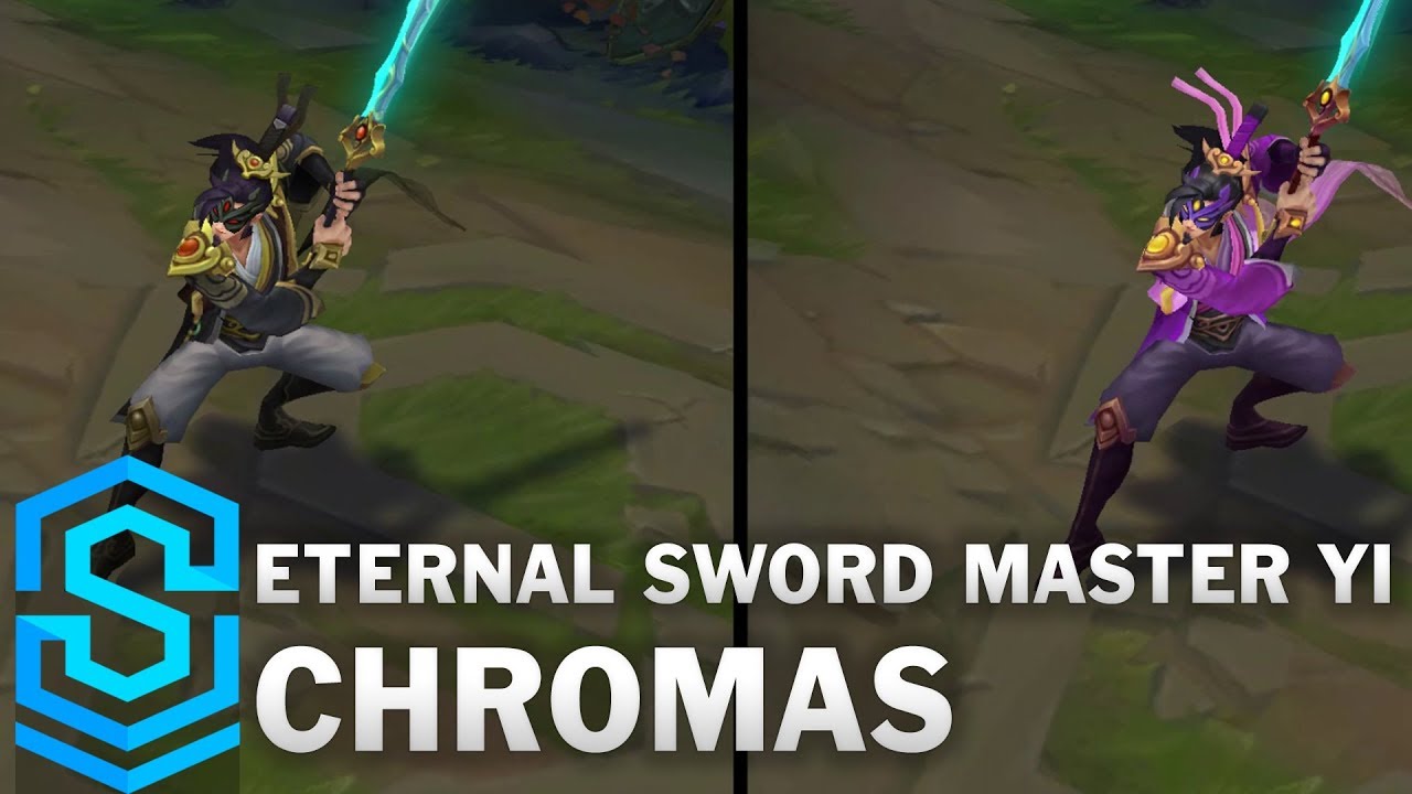 Eternal Sword Master Yi Chroma Skins