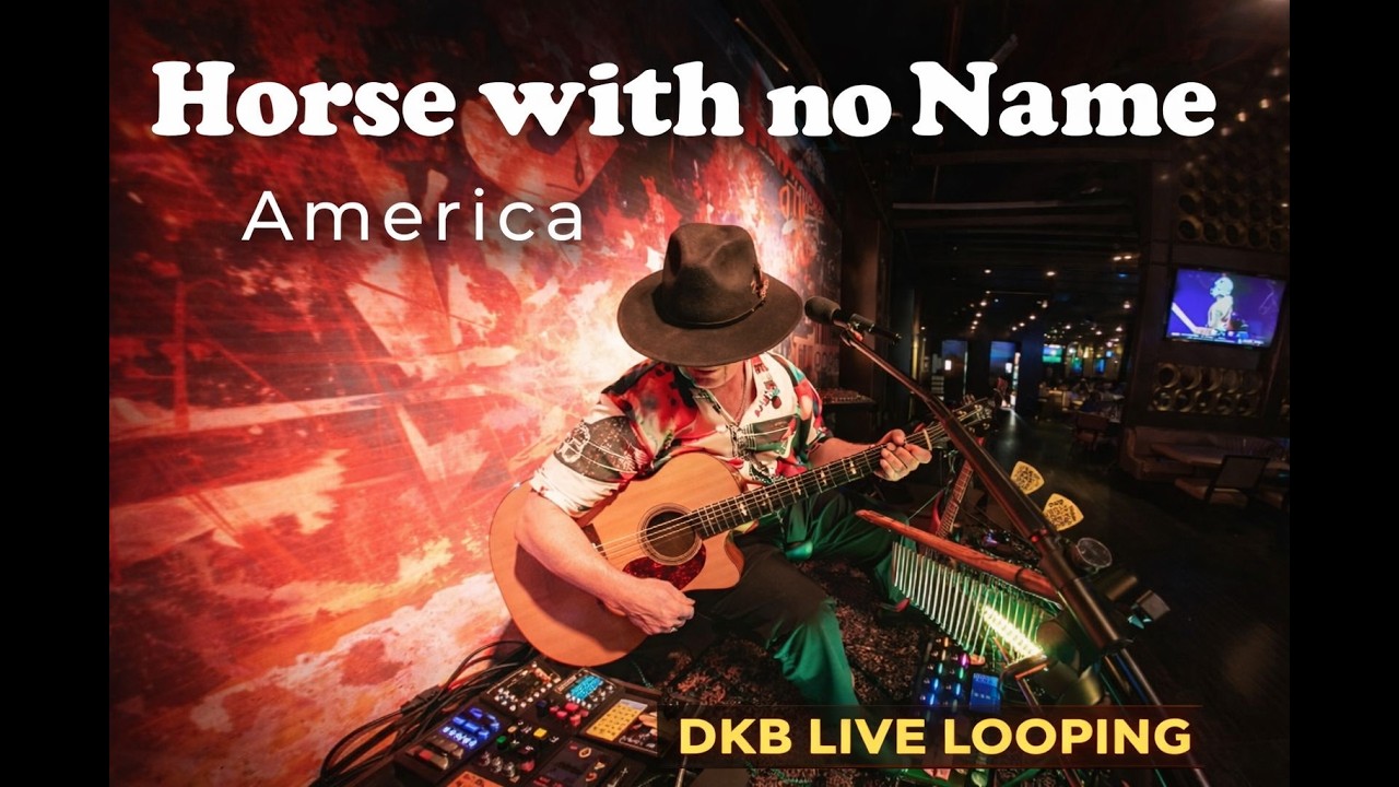 A Horse With No Name - America (Live Looping Cover) | One Man Band DKB Live