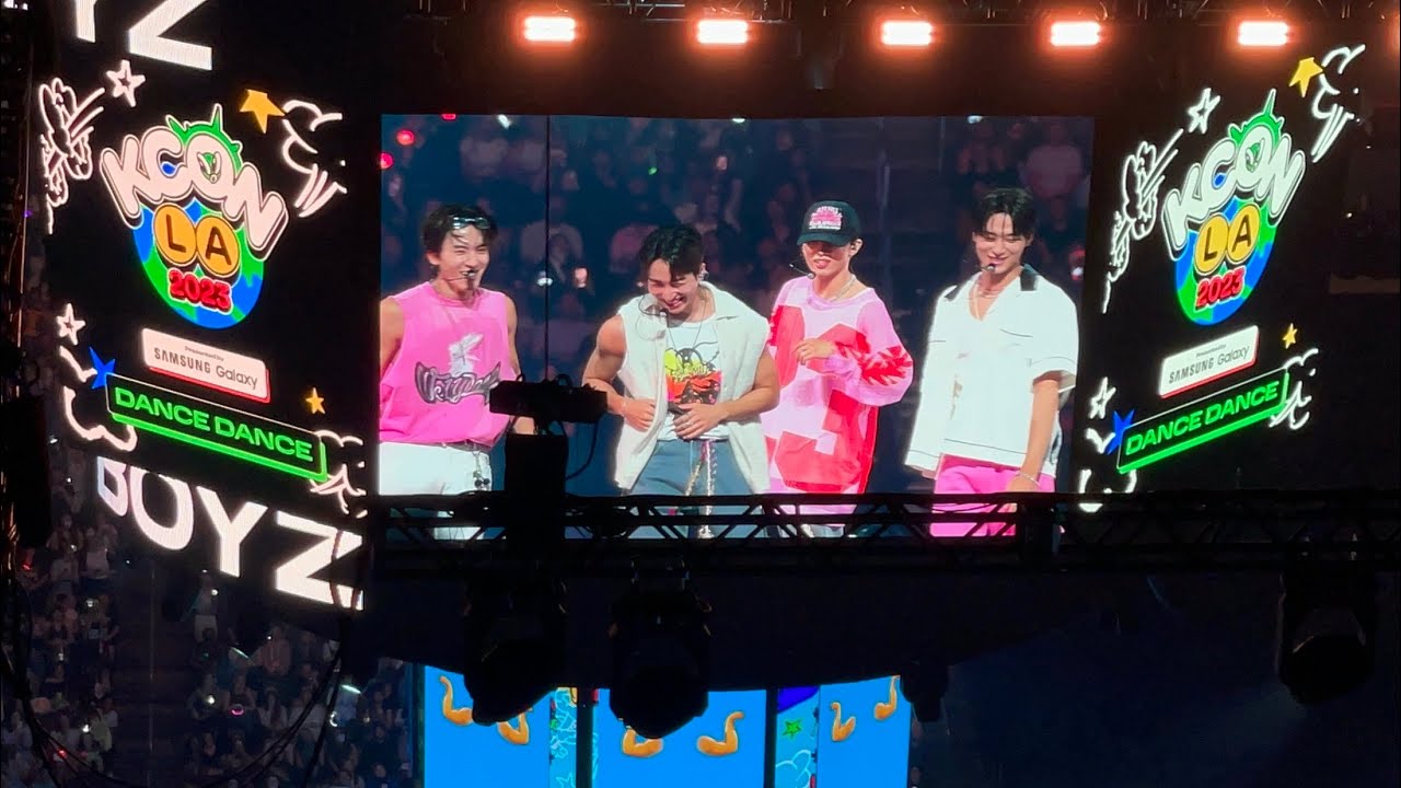 KCON LA 2023 DAY 3 - THE BOYZ INTRO + ERIC MISSED LA + GUESS SONG GAME *exo, bp, bts; q killed it*