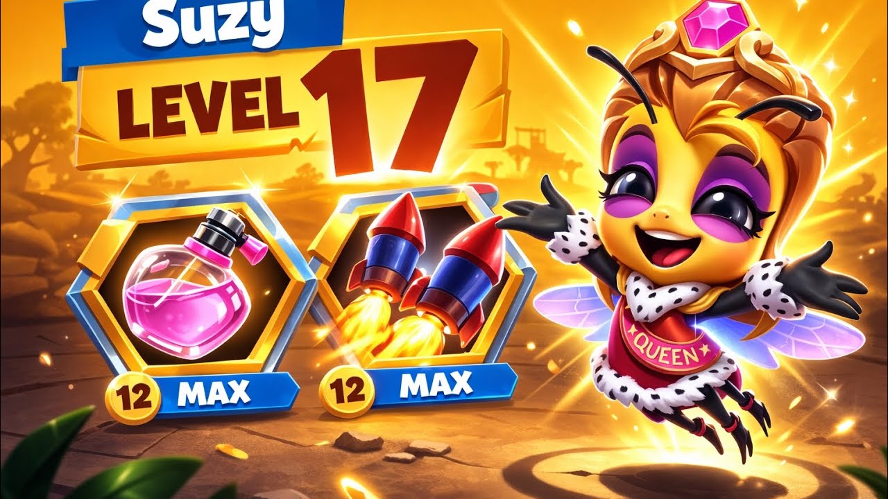 Solo Suzy Maxed Level 17 | Zooba Gameplay 
