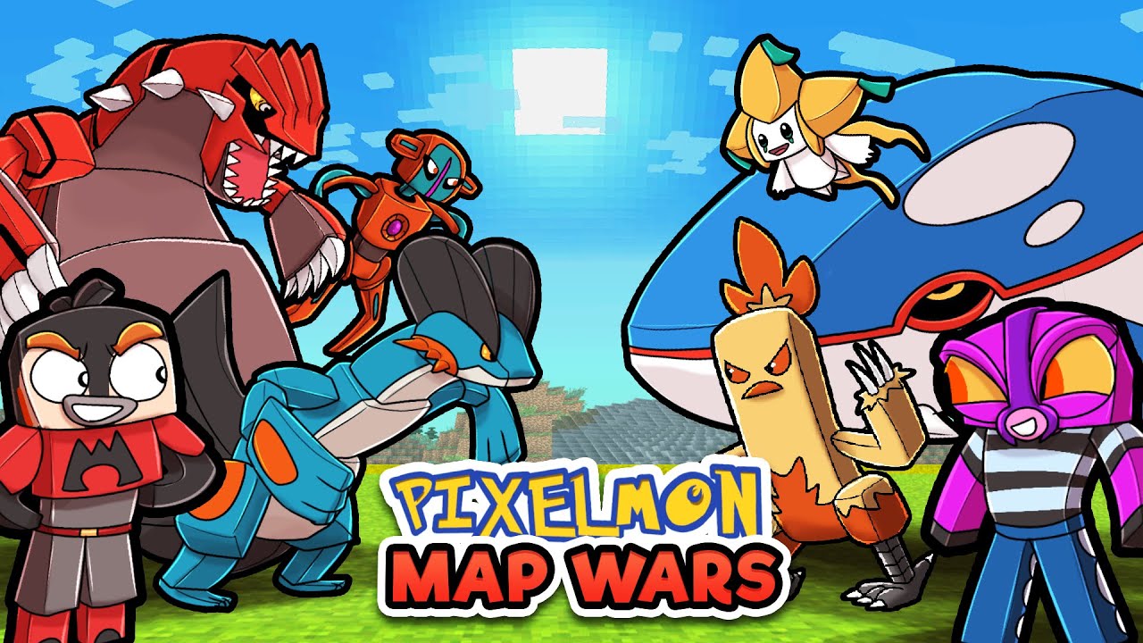 Ruby vs Sapphire - PIXELMON MAP WARS! (Minecraft)