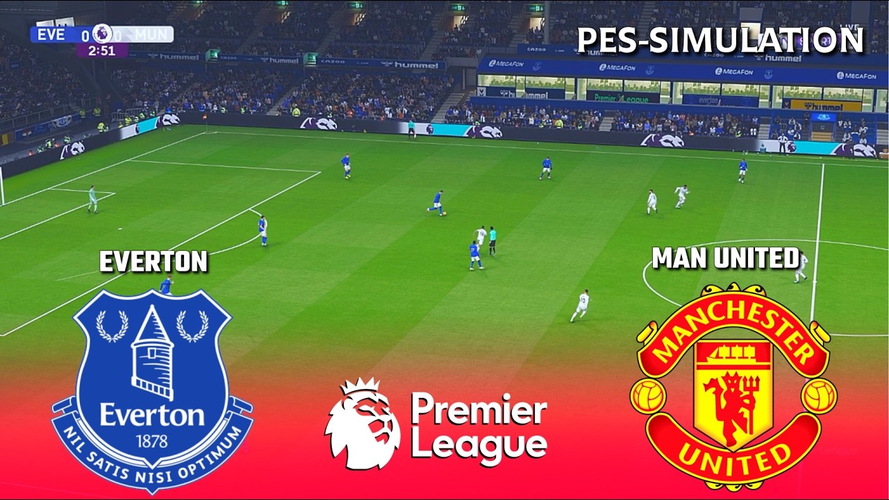 Everton vs Manchester United | Premier League 2025/26 | PES 21 Simulation