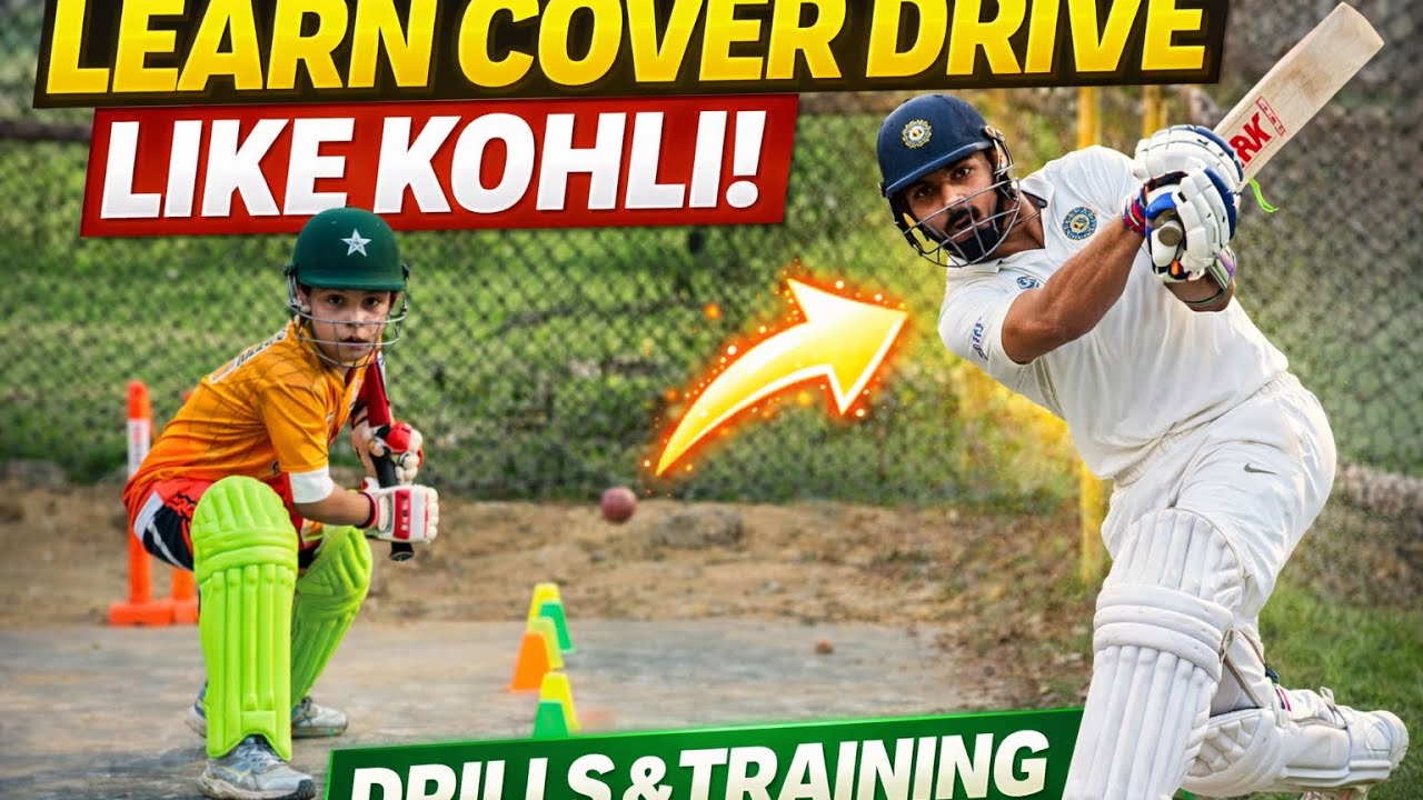 The Secret Behind Virat Kohli’s Perfect Cover Drive. Step-by-Step Drill for Elegant Cover Drives. 