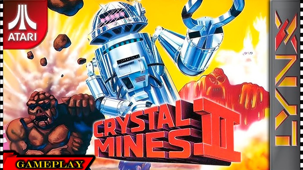 Atari Lynx Gameplay: Crystal Mines II (1080p 60fps)