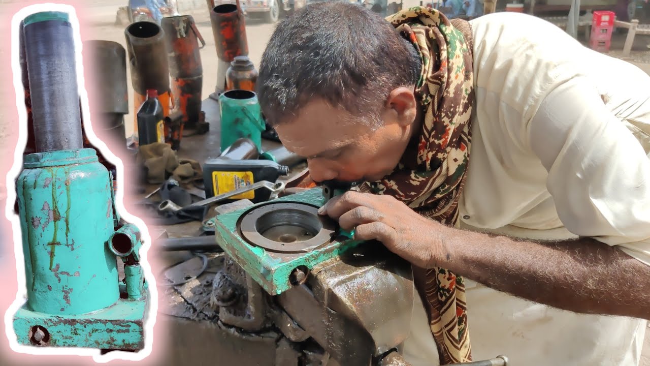 50 ton hydraulic jack repair || How to repair hydraulic jack