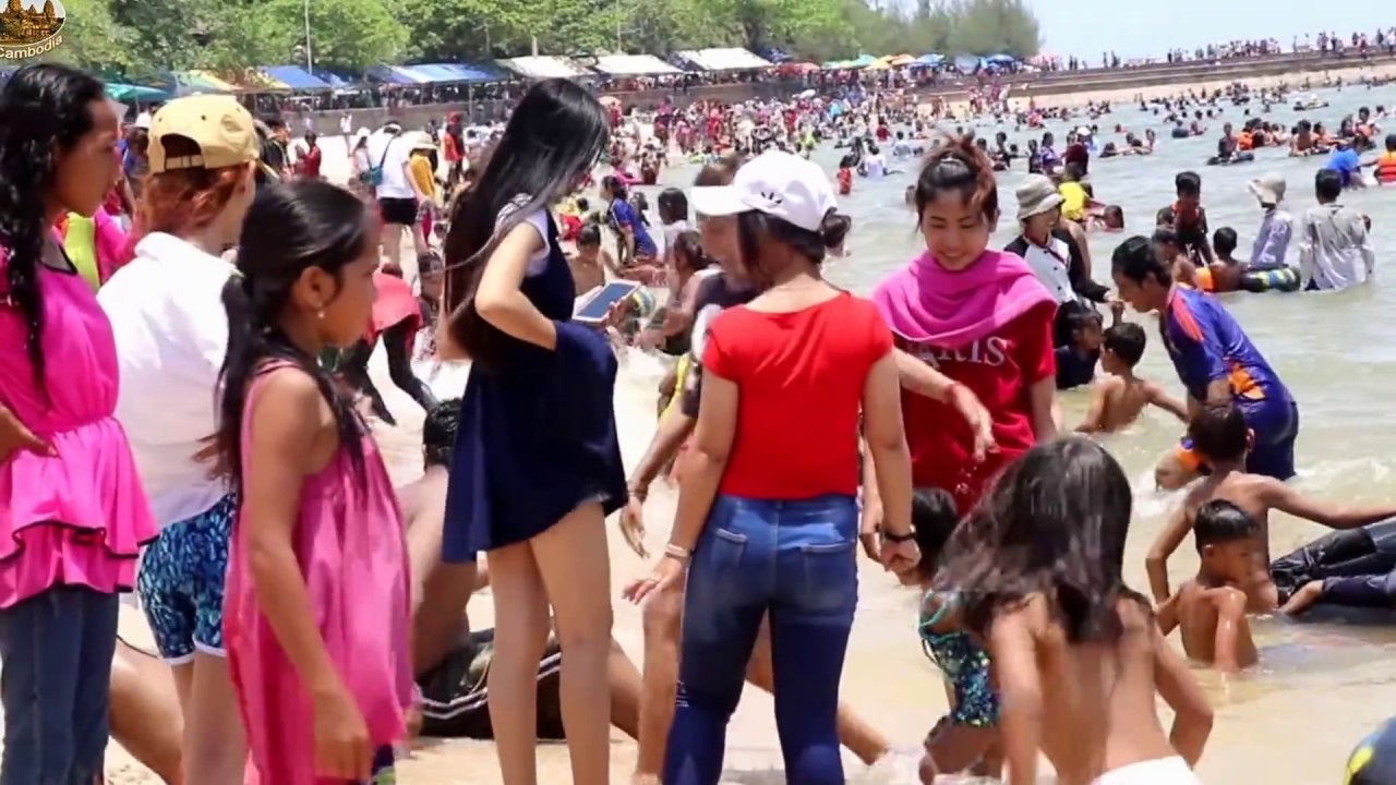 The whole view of kep beach at kompot province - visit Cambodia