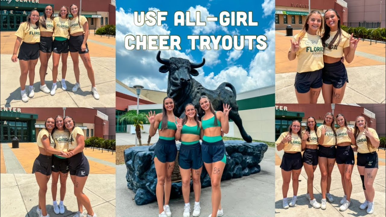 USF All-Girl Cheer Tryouts Vlog!!!