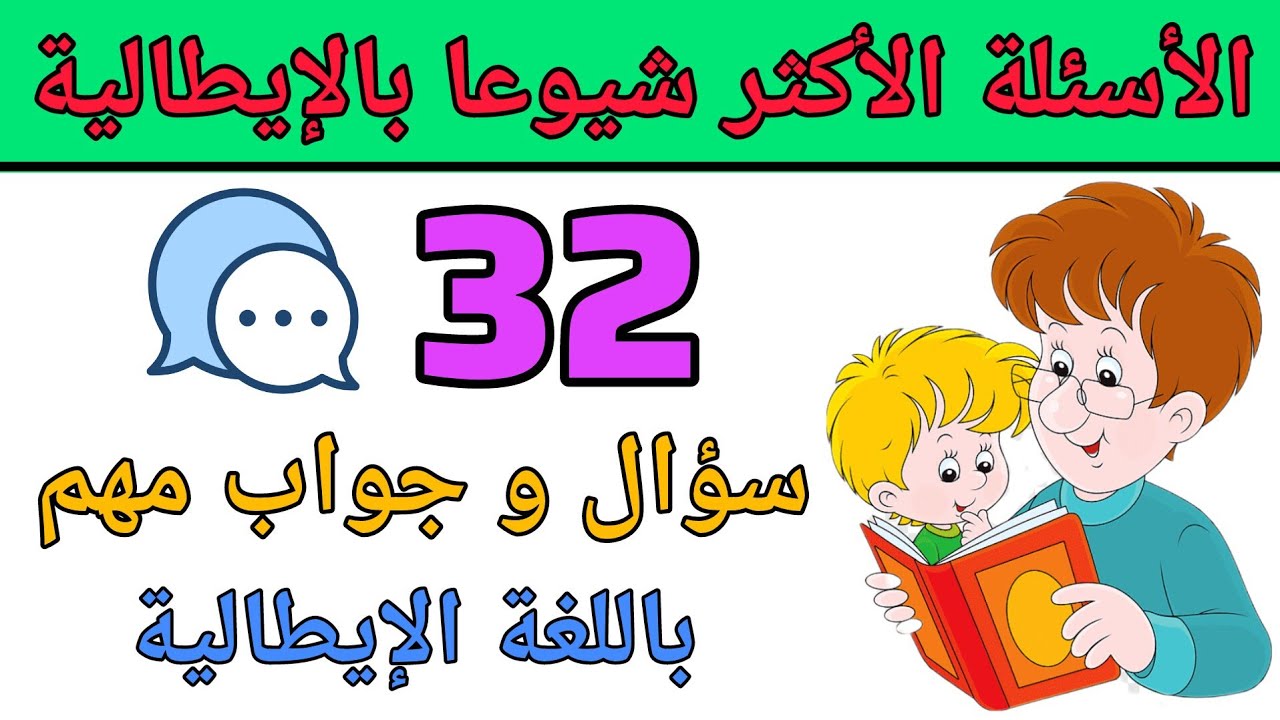 إليك الأسئلة الأكثر تداولا باللغة الإيطالية و تعلم كيف تجيب عليها | تعلم اللغة الإيطالية من الصفر