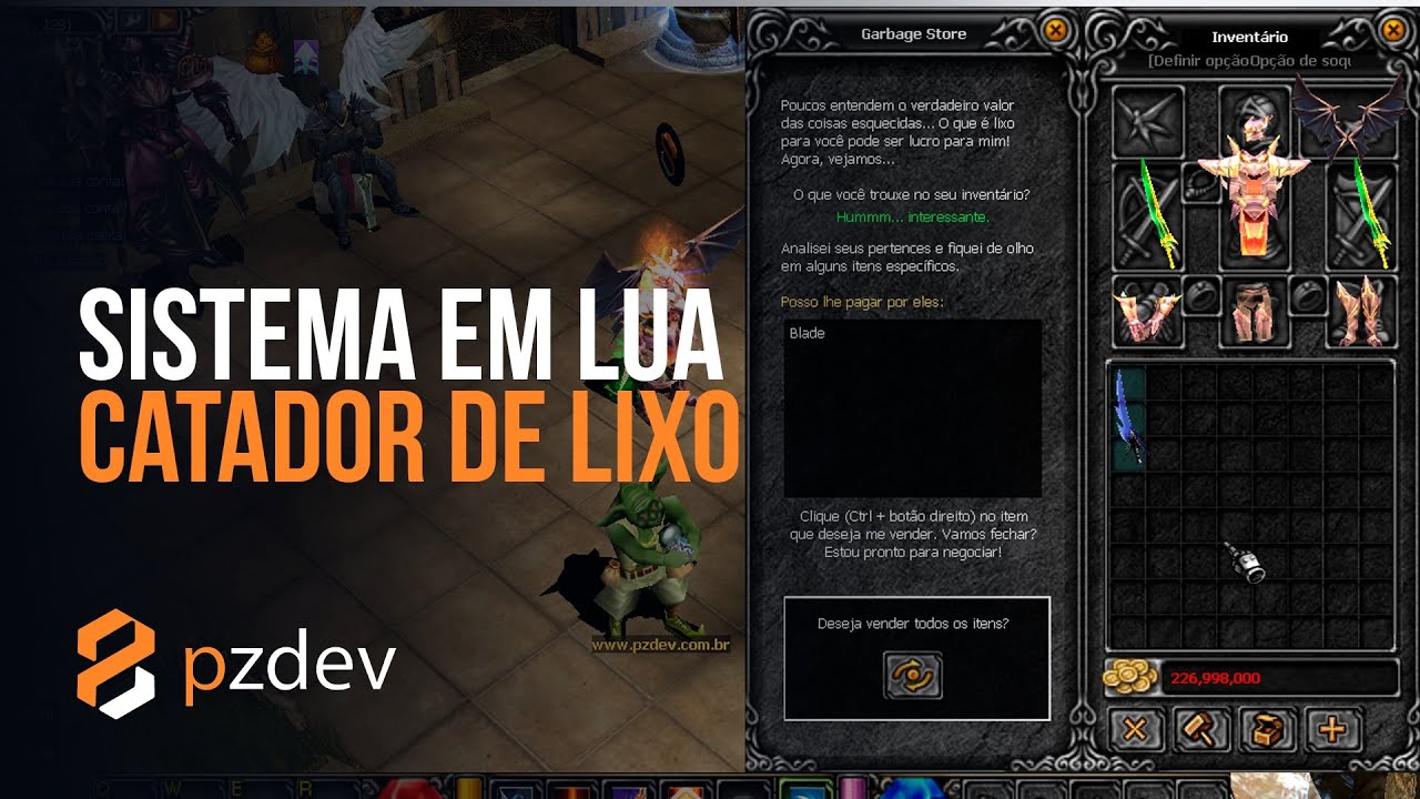 [System] NPC Catador de Lixo (NPC GarbageBuyer) V2 - PZDEV - LouisEmulator