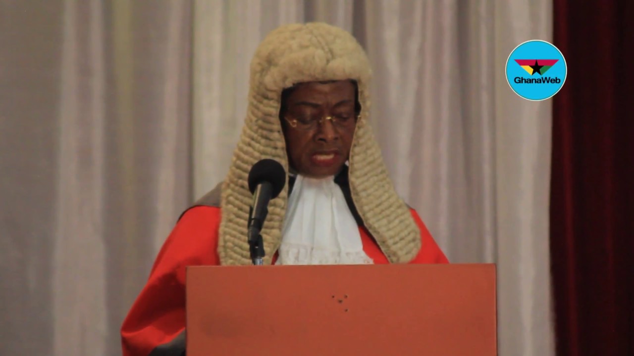 Chief Justice's swearing in: Sophia Akuffo's full speech