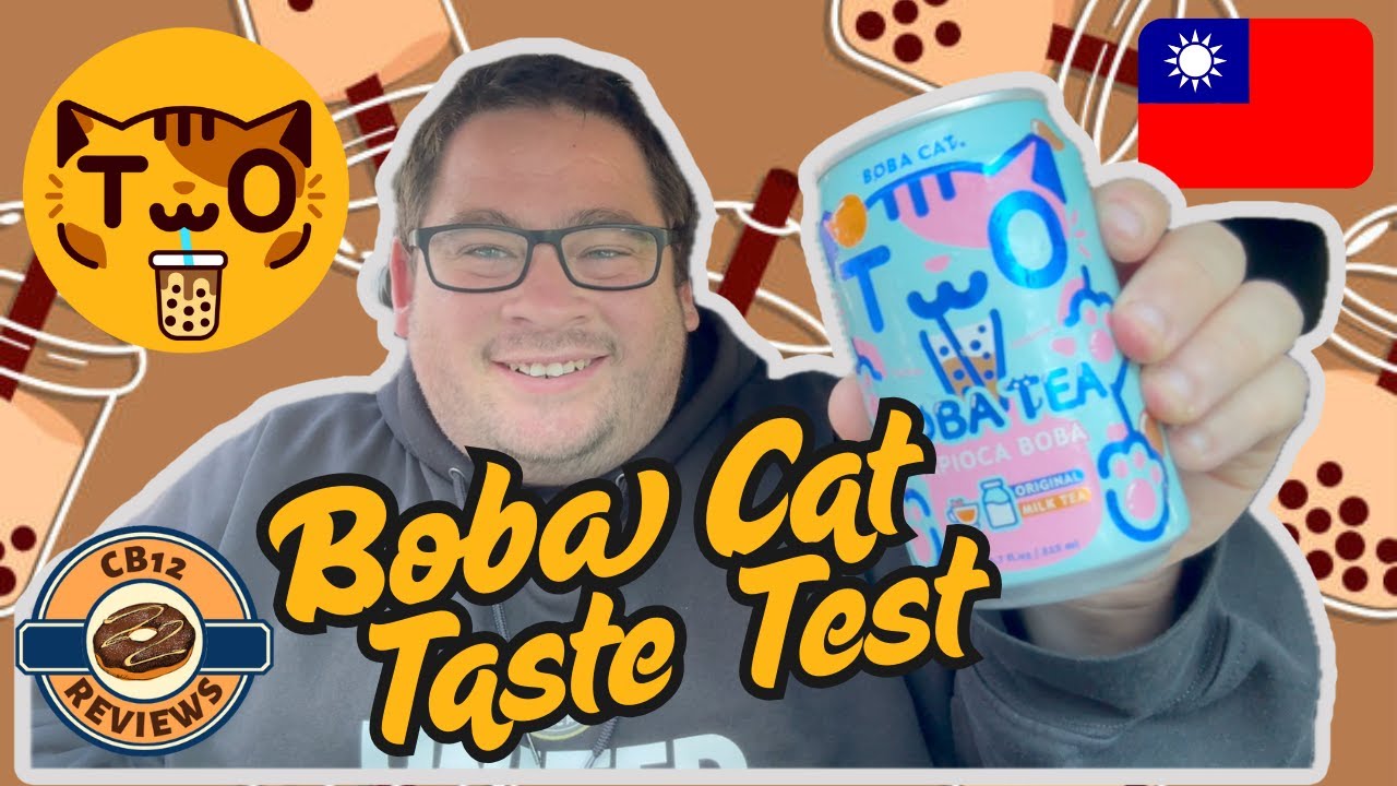 Boba Cat Boba Tea Review 🍹 Tapioca Pearls Taste Test! #review