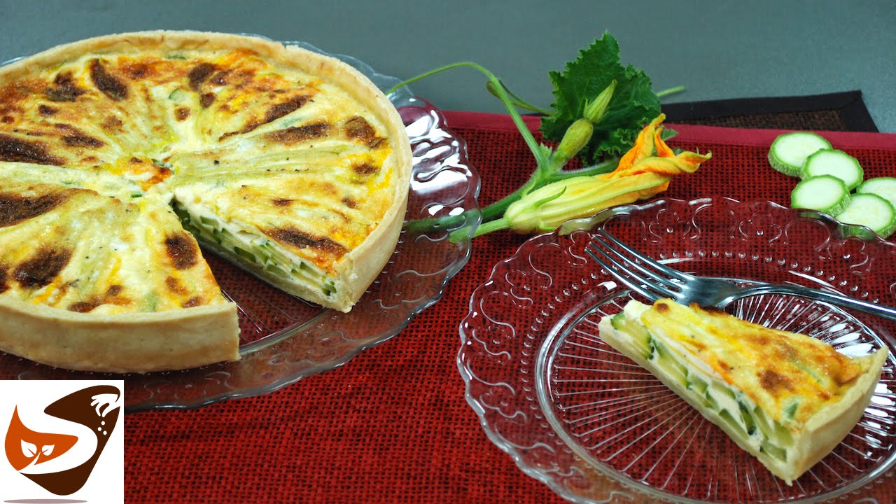 Torta salata con zucchine: ricetta di quiche rustica - antipasti sfiziosi (Zucchini Pie recipe)