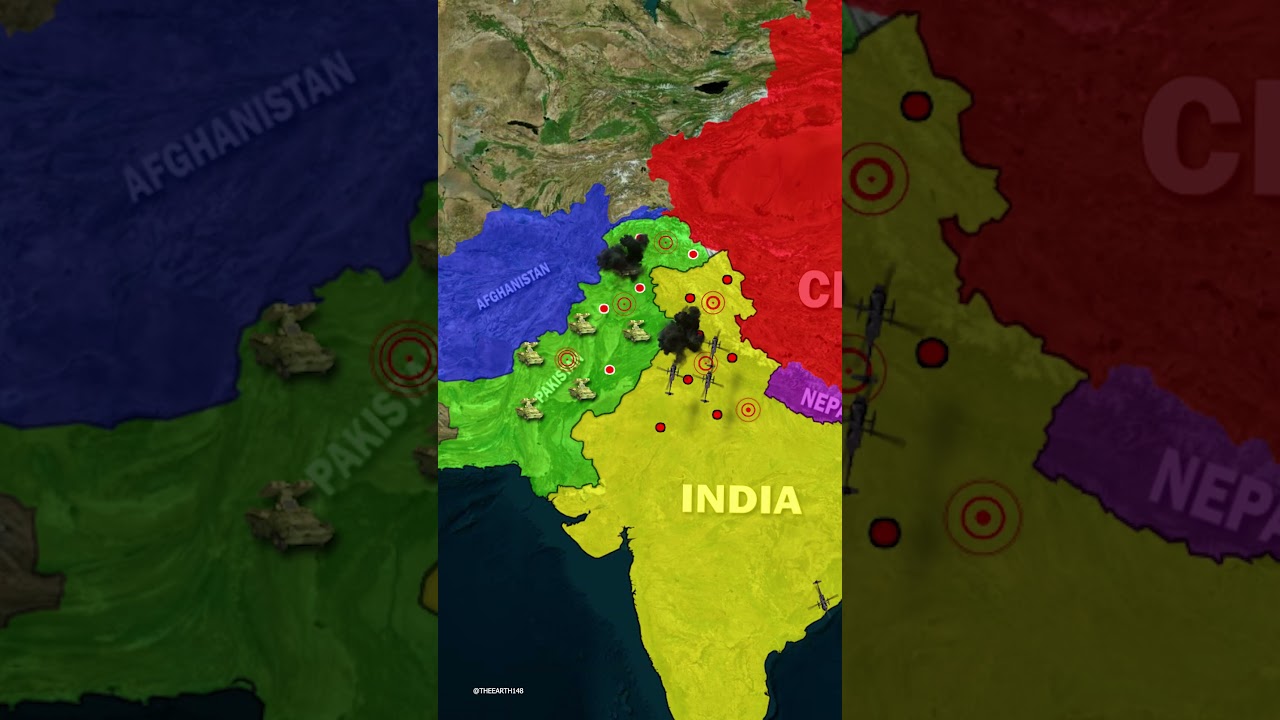 WHAT if INDIA goes TO war WITH pakistan #india #pakistan #indiavspakistan #geopolitics #countryballs