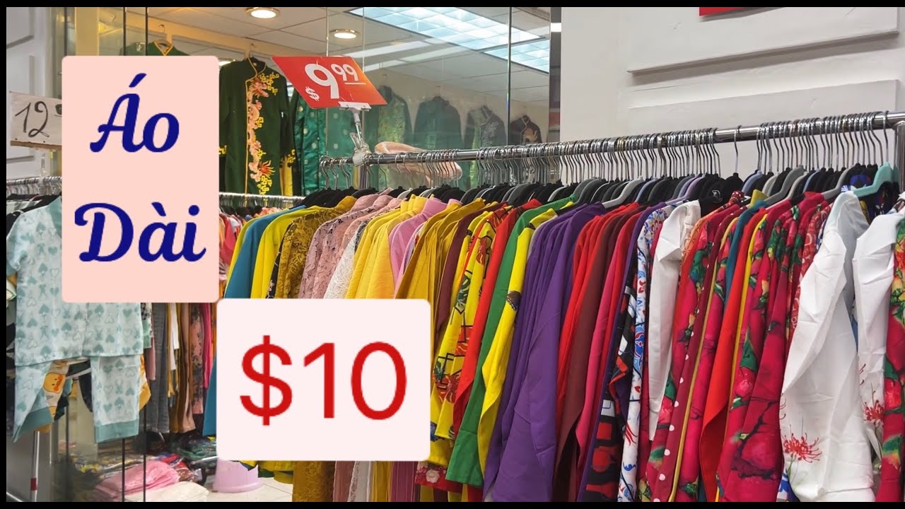 Áo Dài $10 Trong Khu Mua Sắm Phước Lộc Thọ California. Ttpp