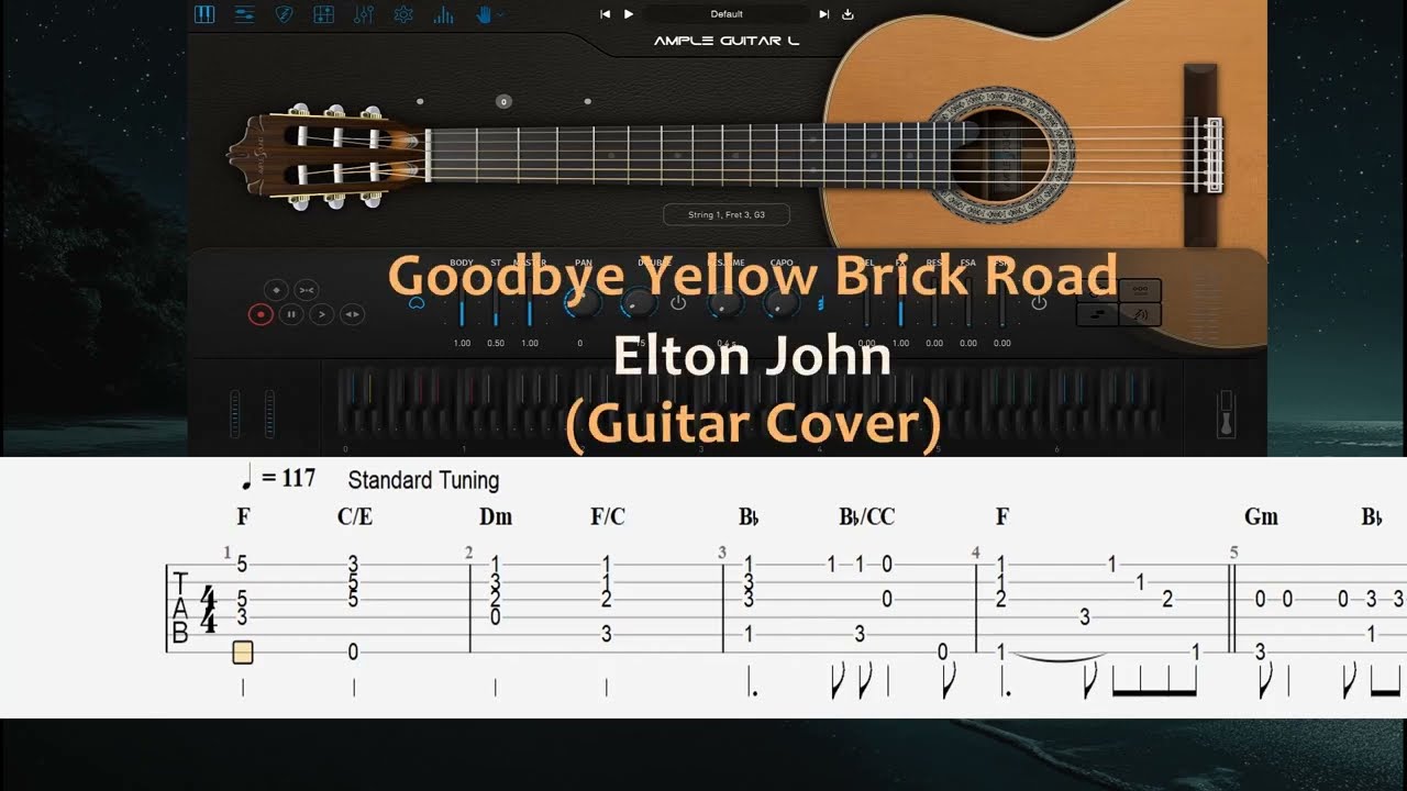 Goodbye Yellow Brick Road - Elton John (Guitar Cover)