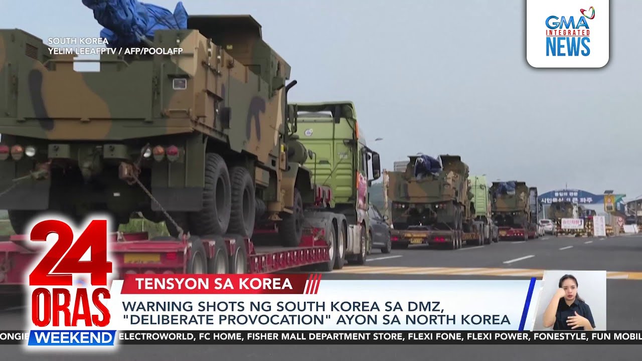 NoKor at SoKor nagbangayan sa DMZ warning shots | 24 Oras Weekend