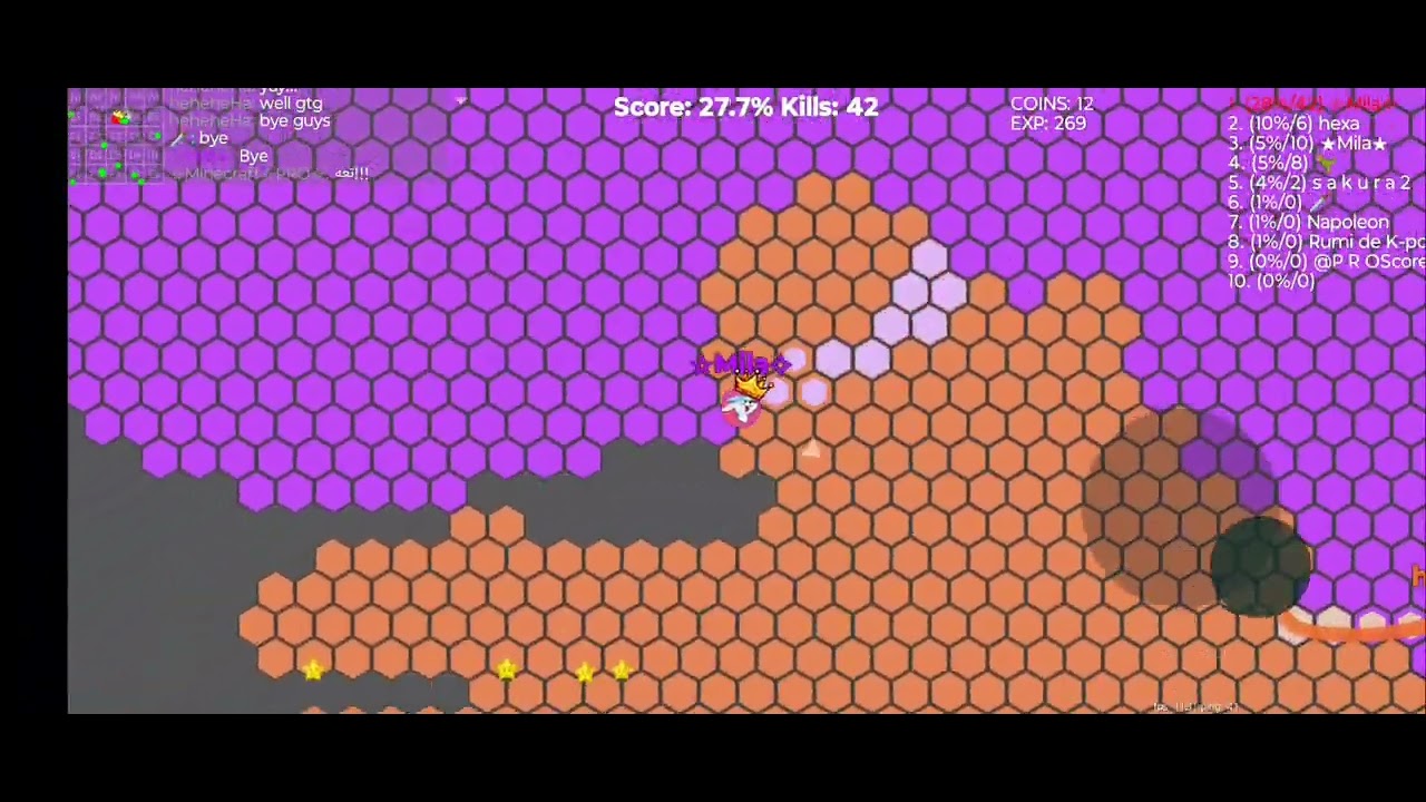 Hexa.IO Many Battles With 