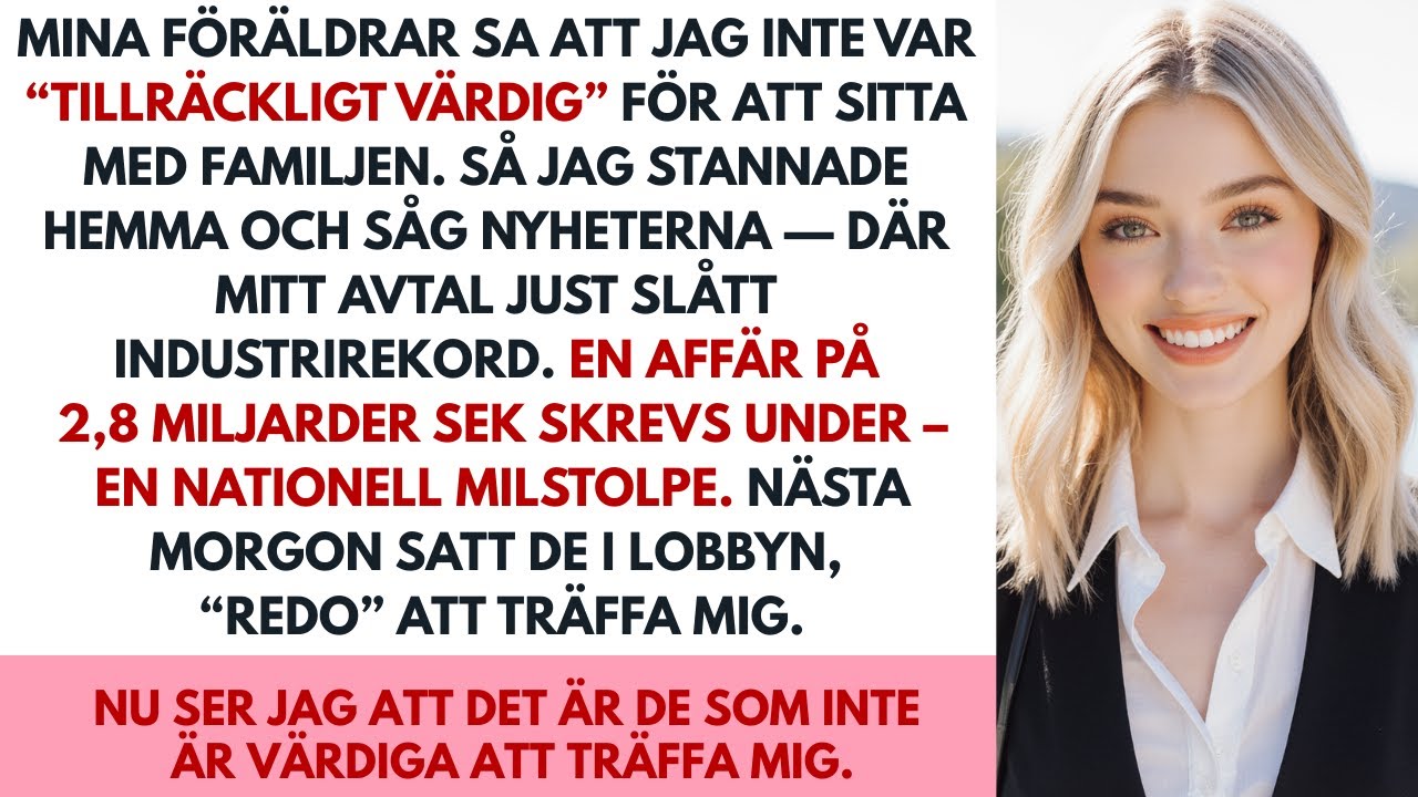 Mina föräldrar sa att jag inte var 'redo' att sitta med familjen. Så jag stannade hemma och...